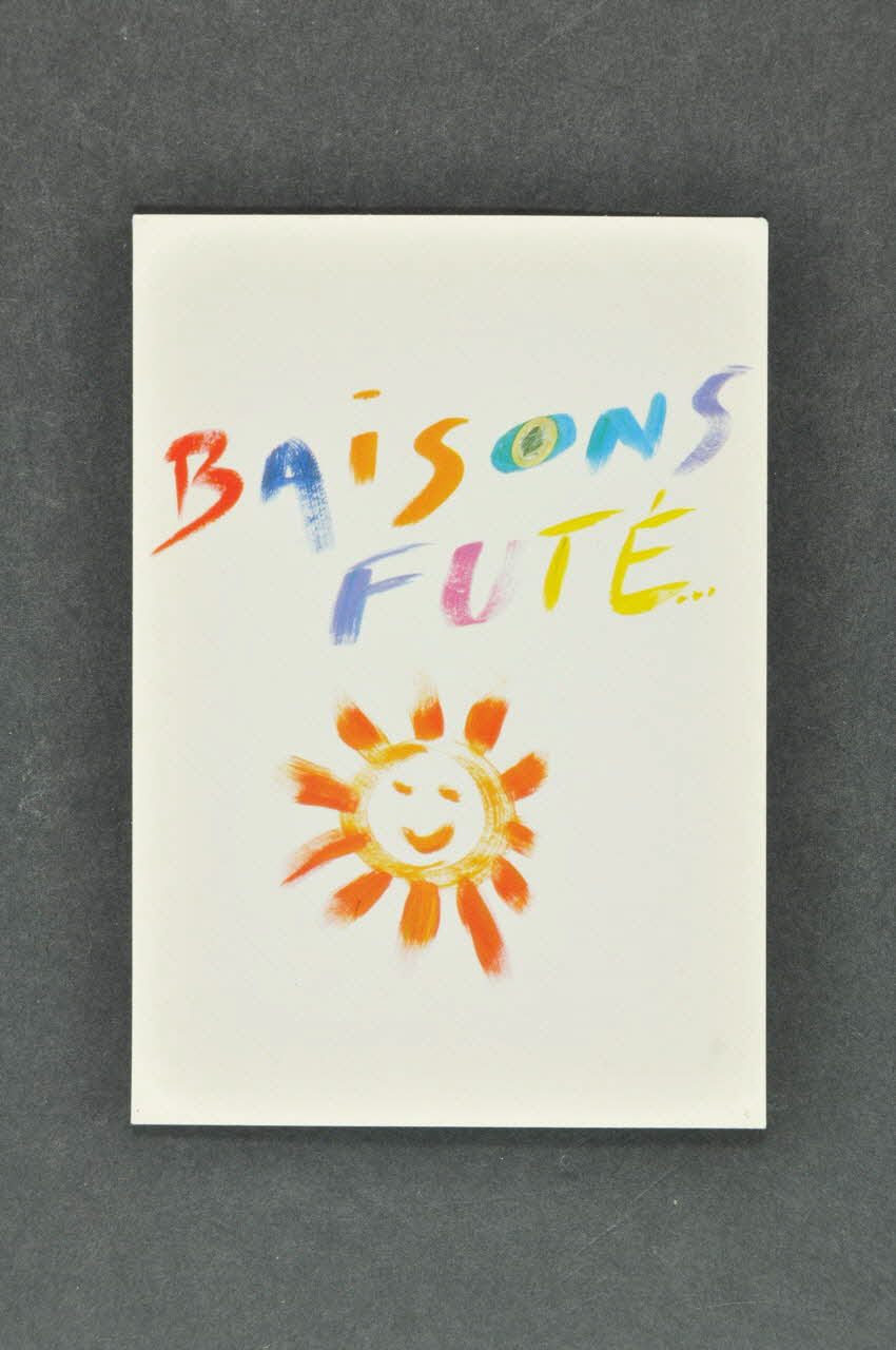 Service Inter Universitaire de Médecine Préventive carte postale " Baisons futé..." Île-de-France, France 1990 2003.125.234 Photo Mucem