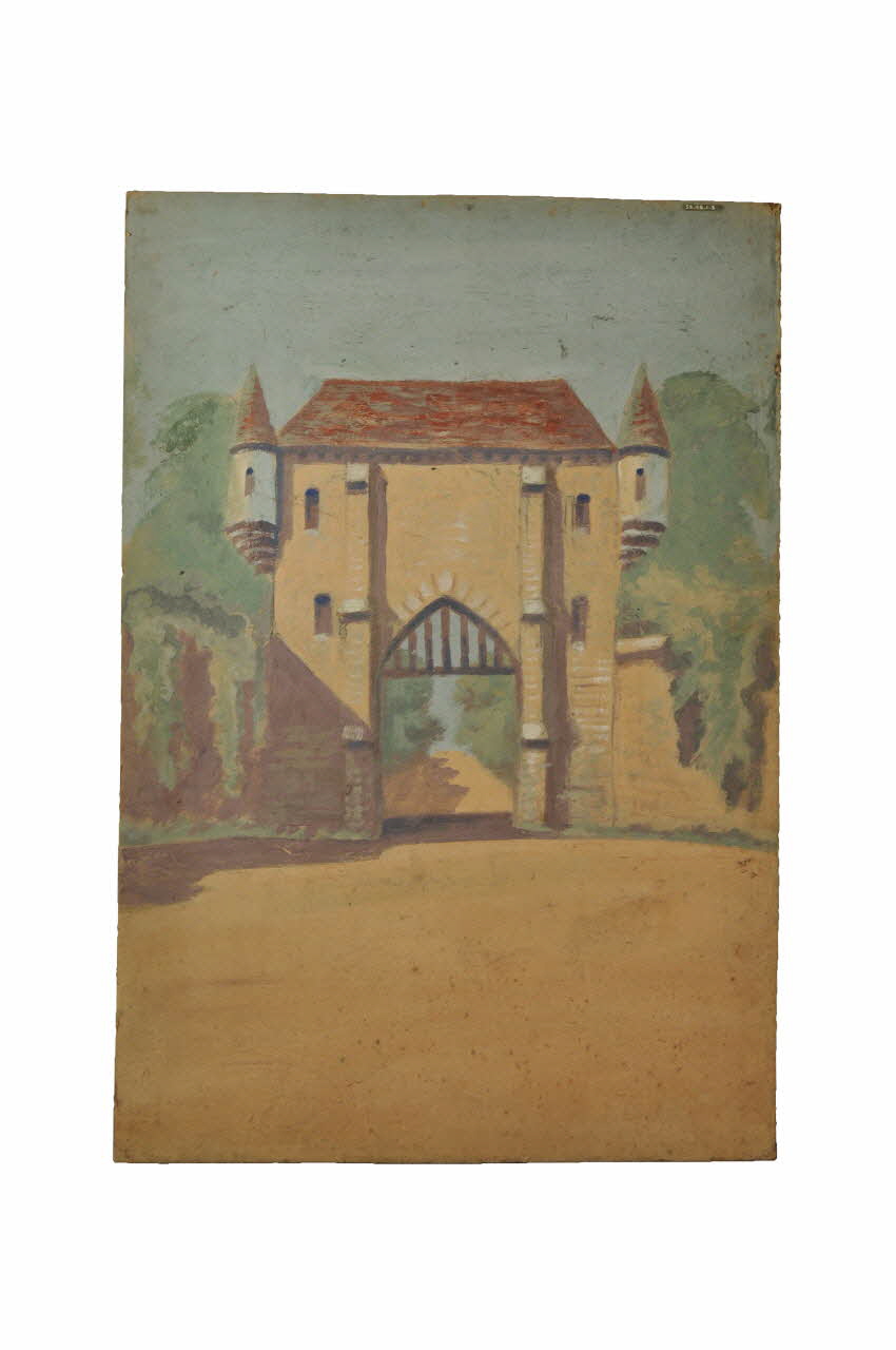 décor de théâtre de marionnettes 1952.42.12.3 Photo Mucem