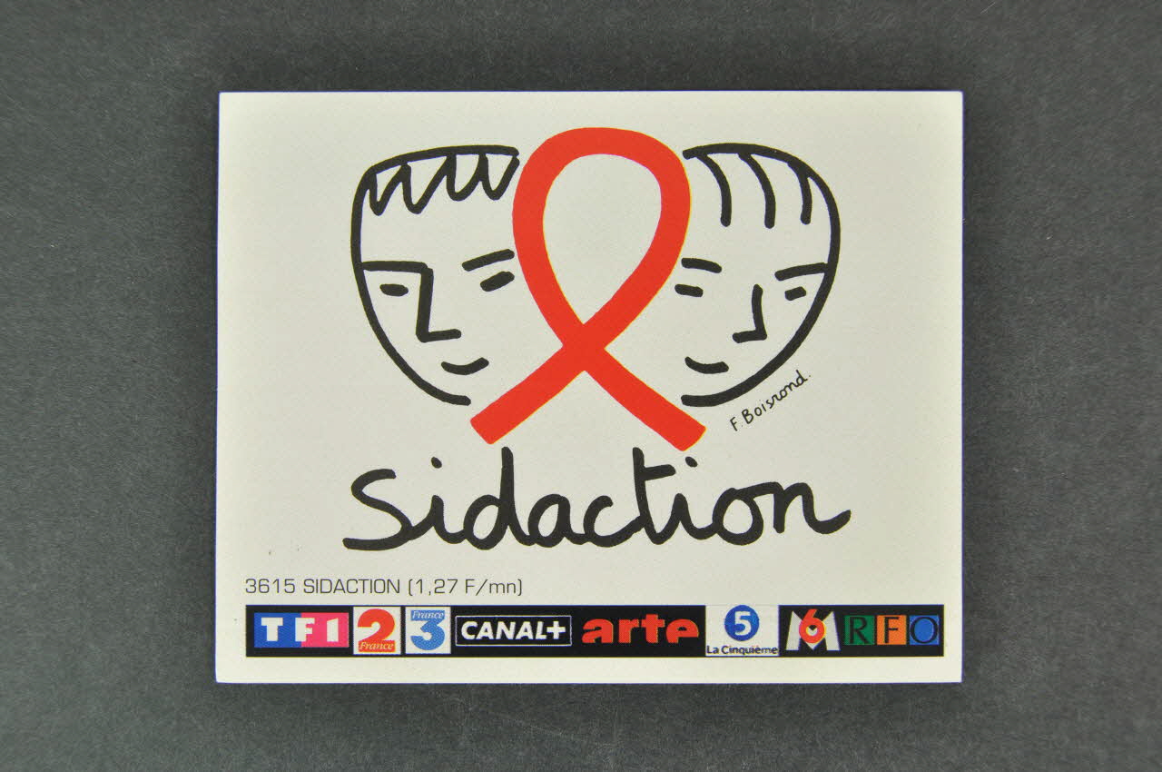 autocollant "Sidaction" / F.Boisrond 2003.125.265 Photo Mucem