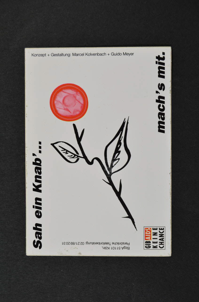 autocollant "Sah ein Knab'... / Mach's mit" 2003.125.269 Photo Mucem