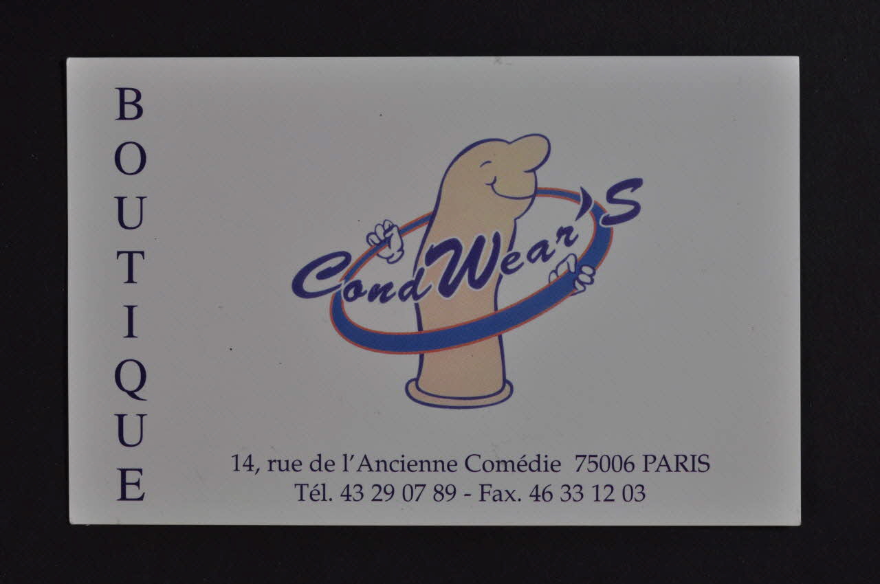 carte de visite Boutique Condwear's" 2003.125.273 Photo Mucem