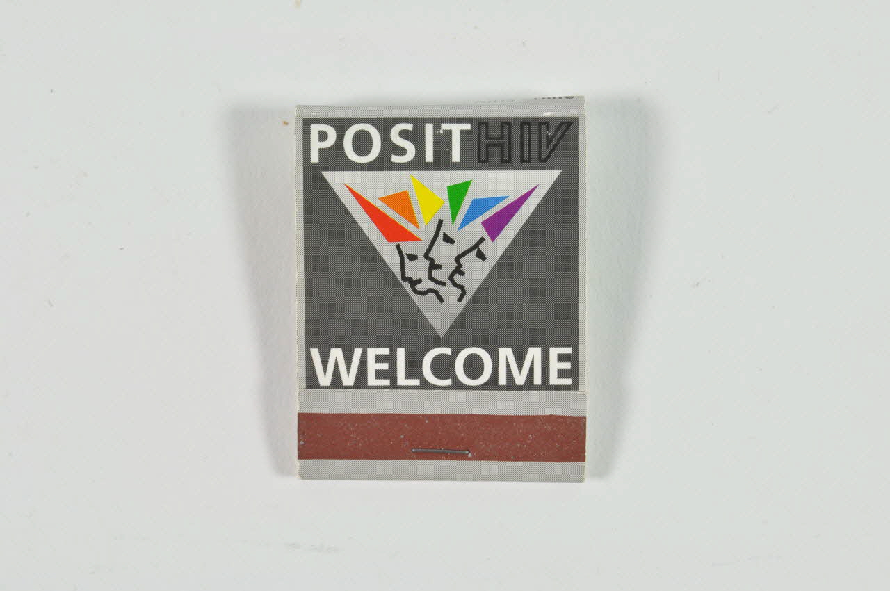 POCHETTE D'ALLUMETTES "Posit HIV Welcome" 2003.125.299 Photo Mucem