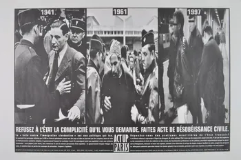 Act Up-Paris affiche "Refusez à l'Etat la complicité qu'il vous demande. Faites acte de désobéissance civile." France 1997 2003.125.3 Photo Mucem