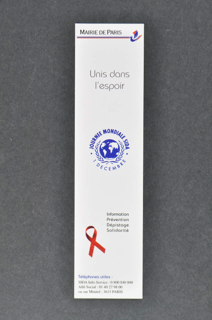 marque-page Unis dans l'espoir 2003.125.337 Photo Mucem