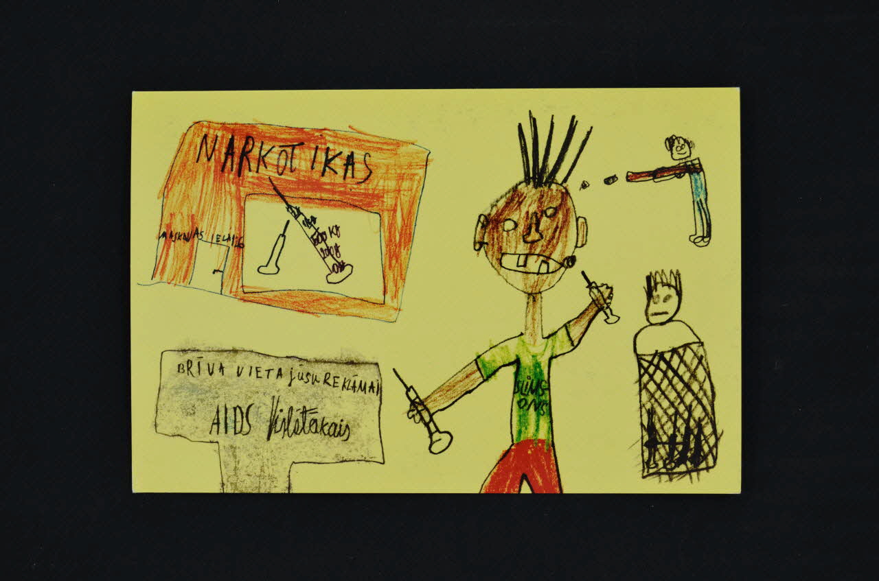 Dia + Logs carte postale Lettonie 2004 2005.180.7 Photo Mucem