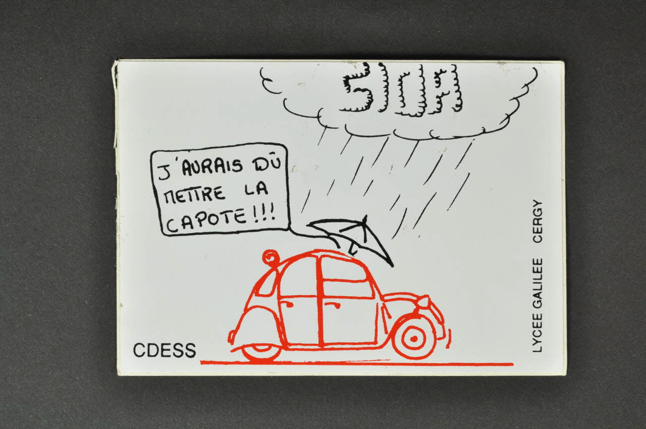 autocollant "J'aurais dû mettre la capote" 2003.125.341 Photo Mucem