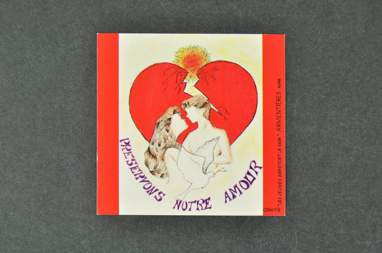 autocollant "Préservons notre amour" 2003.125.343 Photo Mucem