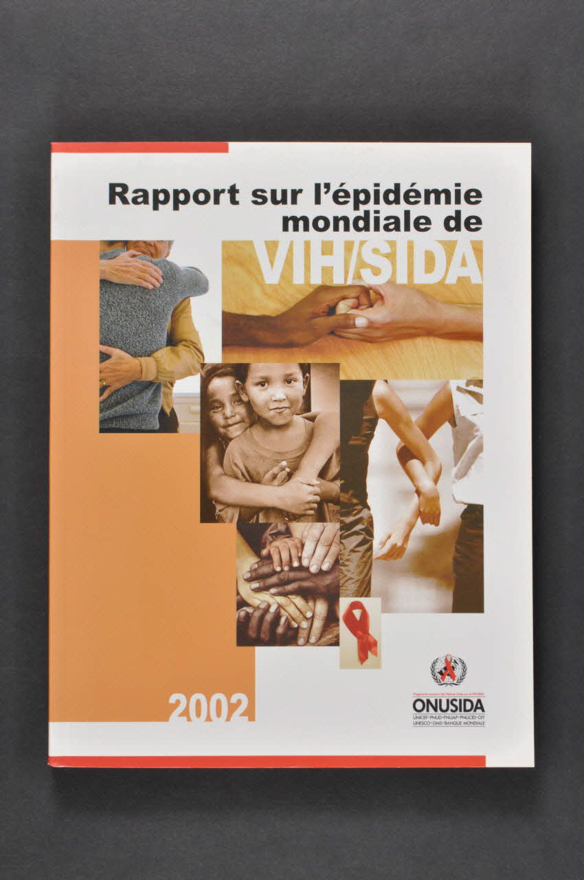 Onusida BROCHURE "Rapport sur l'épidémie mondiale de VIH/Sida" Lorraine, France 2002 2004.206.28 Photo Mucem