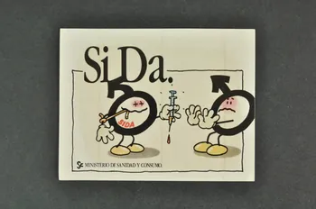 autocollant "Si Da"  (Sida se donne) 2003.125.368 Photo Mucem