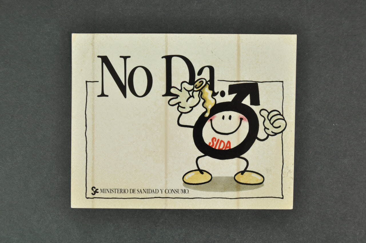 autocollant "No Da" (préservatif) (Ne se donne pas) 2003.125.369 Photo Mucem