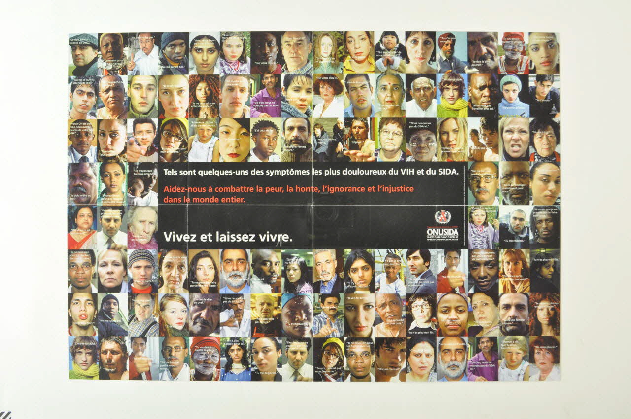 Onusida Affiche-dépliant "Tu me dégoutes" Lorraine, France 2002/12 2004.206.4 Photo Mucem