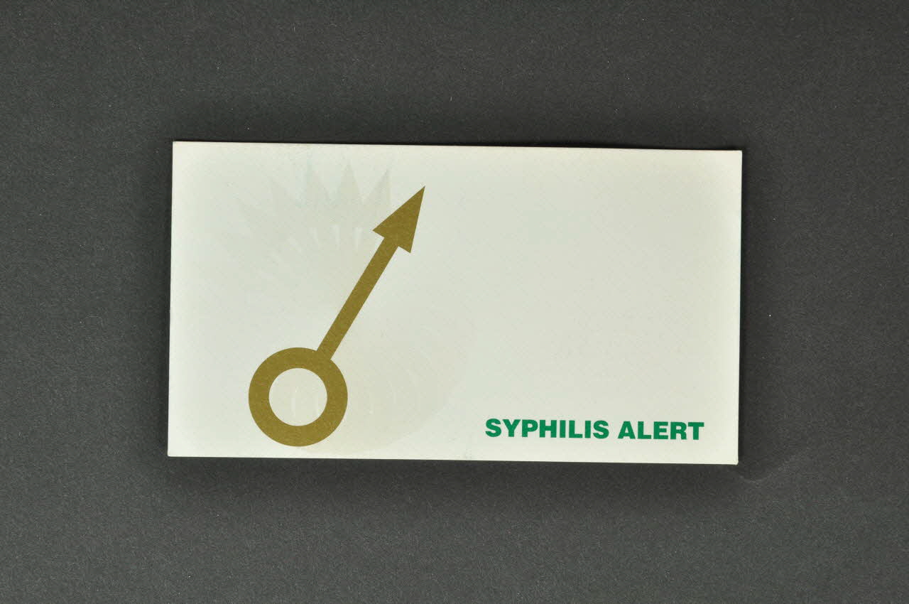 Carte d'information "Syphilis alert. Where can I be treated ?" 2005.182.38 Photo Mucem