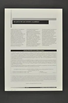 Onusida BROCHURE "Les réfugiés et le sida" Lorraine, France 1997/4 2004.206.53  Photo Mucem