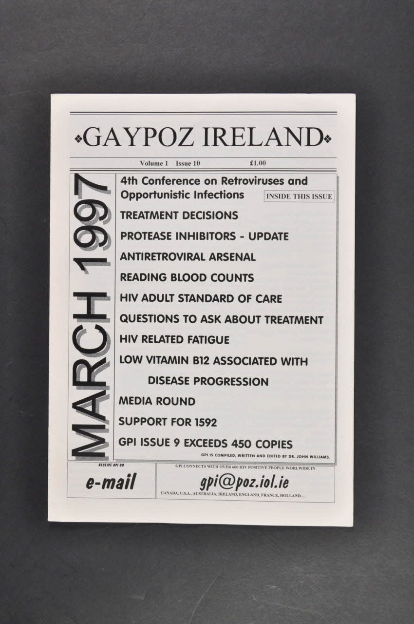 revue "Gaypoz Ireland", volume 1 , n° 10 Irlande 1997/3 2005.182.57 Photo Mucem