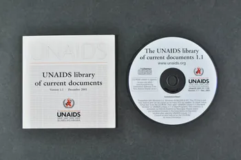 Onusida CD (compact disque) CD Unaids library of current documents Bibliothèque des documents de l'ONUSIDA) Lorraine, France 2001 2004.206.6.1-2  Photo Mucem