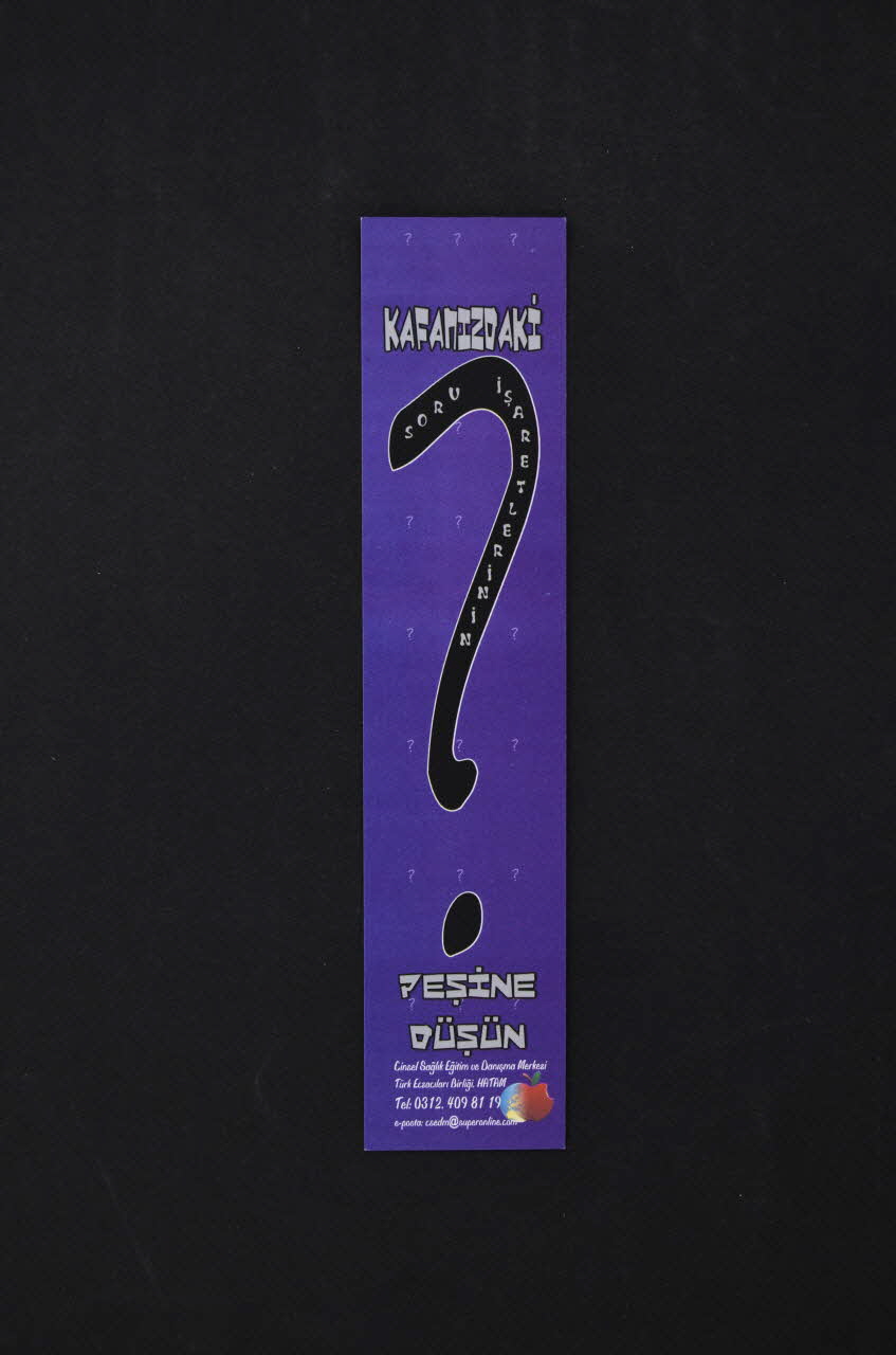 marque-page "Kafamizdaki" 2005.185.12 Photo Mucem