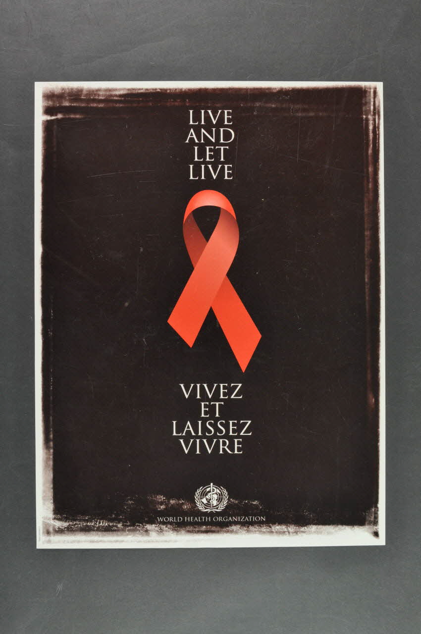 Oms affiche "Vivez et laissez vivre" Lorraine, France 2003 2004.206.76 Photo Mucem