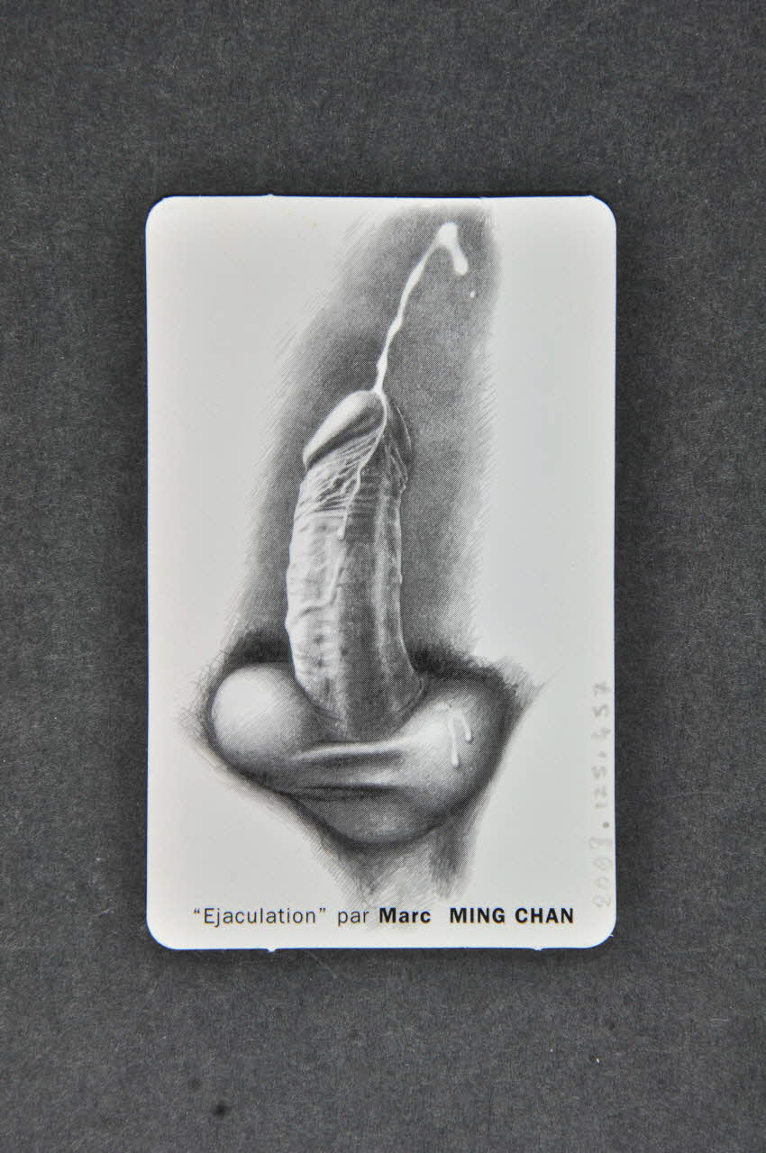 Carte d'information "Ejaculation par Marc Ming Chan" 2003.125.457 Photo Mucem