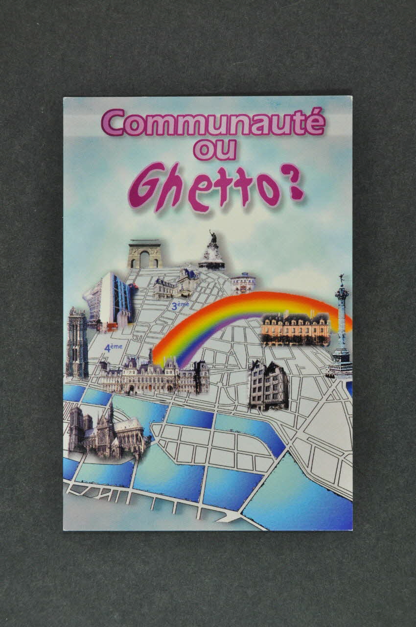 Aides Ile De France carte postale "Communauté ou ghetto?" Île-de-France, France 1999 2003.125.474 Photo Mucem