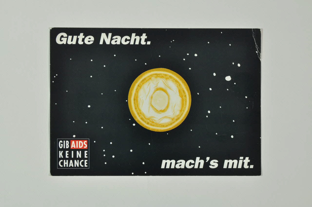 carte postale "Gute Nacht" (Bonne nuit) 2003.125.486 Photo Mucem