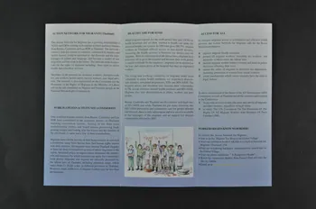 Action Network For Migrants, Thailande Dépliant "Working for safe migration and fair work in Thailand" (Travailler pour une migration "safe" et un travail juste en Thailande) International 2004 2004.207.121 Photo Mucem