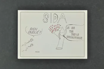 Concours D'affiches Des Collèges Et Lycaes De carte postale "SIDA Rien oublié?" France 1994 2003.125.496  Photo Mucem