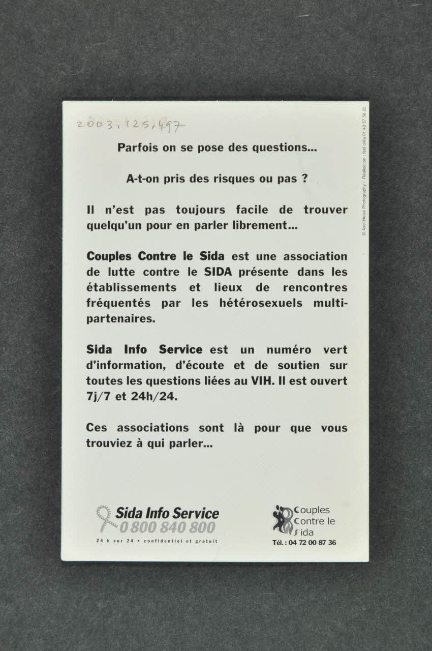 carte postale "Quelles sont nos limites?" 2003.125.497 Photo Mucem