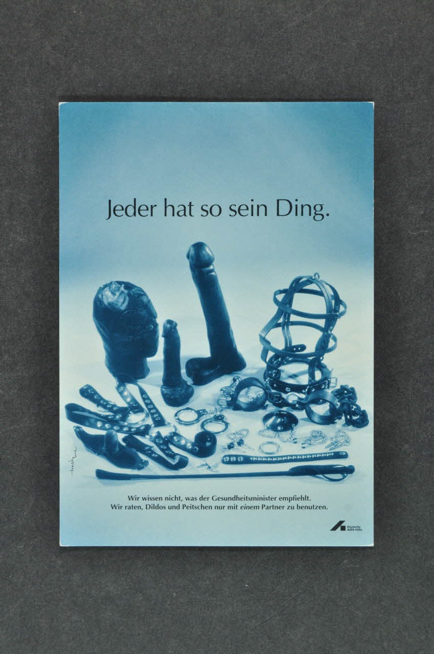 carte postale "Jeder hat so sein Drug" 2003.125.504 Photo Mucem