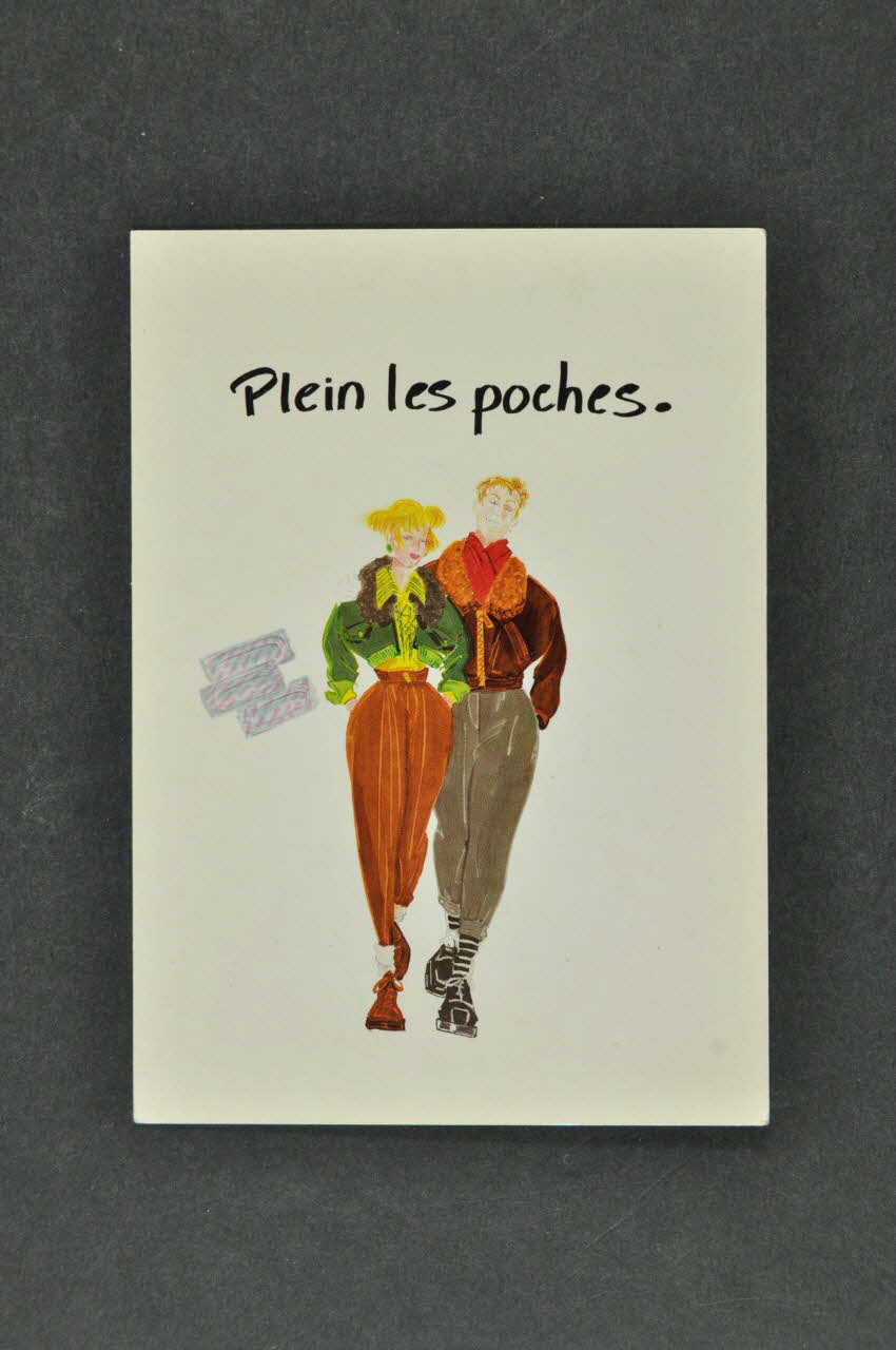 Service Inter Universitaire de Médecine Préventive carte postale "Plein les poches..." France 1990 2003.125.541 Photo Mucem