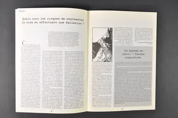 Plate Forme Prévention Sida, Espace P revue Espace , n° 16, septembre 1997 / Dossier  "Quels sont les risques de contracter le sida en effectuant une fellation ?" Belgique 1997 2005.191.3 Photo Mucem