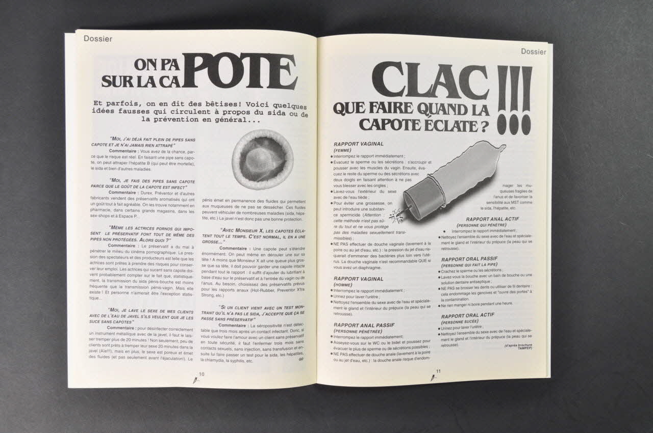 Plate Forme Prévention Sida, Espace P revue Espace , n° 21, juillet 1999 / Dossier sur le préservatif Belgique 1999 2005.191.4 Photo Mucem