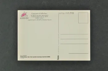 Siump Et Pasteur Vaccins carte postale "Sida Ne vous faites pas baiser" France 1990 2003.125.555  Photo Mucem
