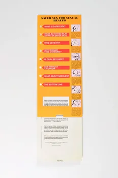 flyer "AIDS. Some common questions answered / Safer sex for sexual health." 2003.125.564 Photo Mucem