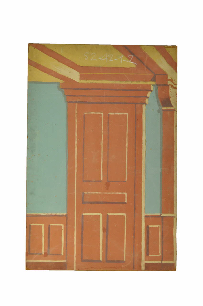 décor de théâtre de marionnettes 1952.42.9.2 Photo Mucem