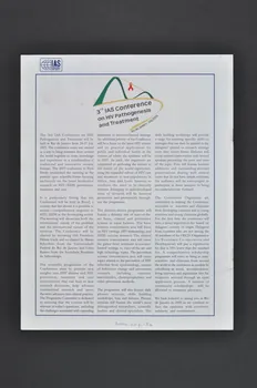 International Aids Society (Ias) revue "International AIDS Society News letter, n° 26, july 2004 : "A new beginning : greater access for all" (Nouveau commencement : un accès plus grand aux soins) International 2004/7 2004.207.180 Photo Mucem