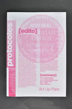 Act Up-Paris revue Protocoles, juillet 2004 (français et anglais) France 2004/7 2004.207.182 Photo Mucem