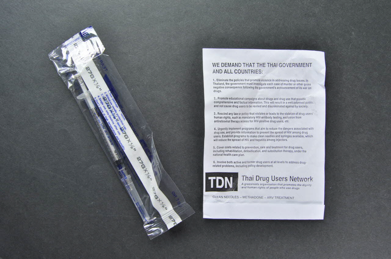 Thai Drug Users Network seringue International 2004 2004.207.192 Photo Mucem