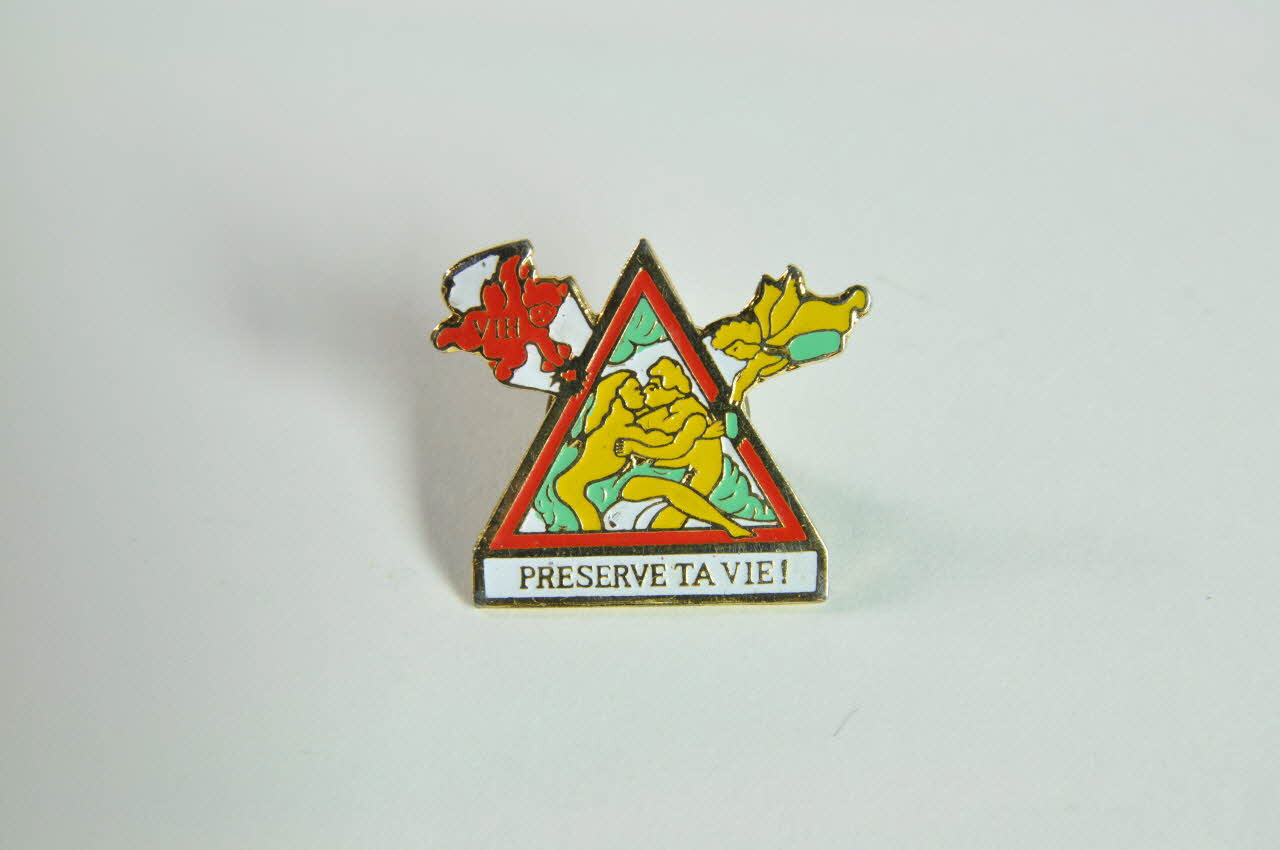 pin's "Préserve ta vie" 2003.125.596.1-2 Photo Mucem