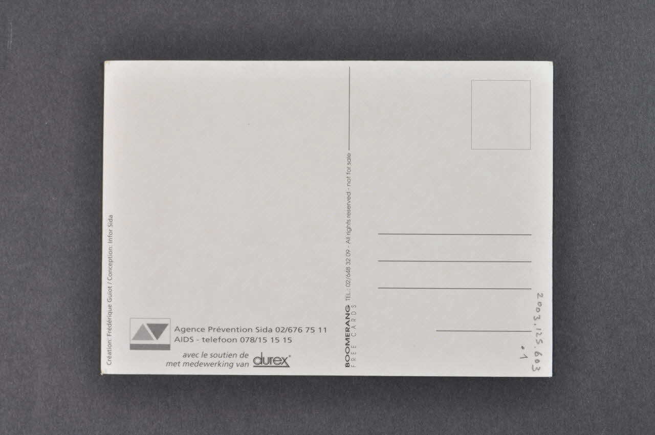 carte postale "Europe against Aids" 2003.125.603.1 Photo Mucem