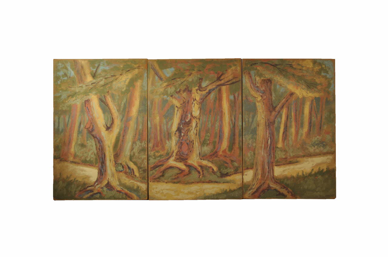 décor de théâtre de marionnettes 1952.42.9.1-3 Photo Mucem