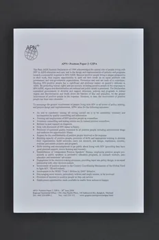 Gnp + tract "APN+ Position Paper 2" International 2004/7 2004.207.217 Photo Mucem