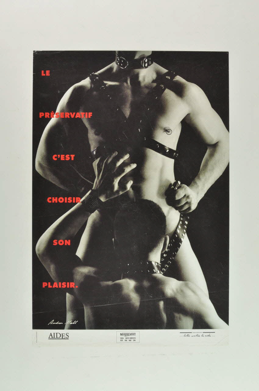 affiche "Le préservatif c'est choisir son plaisir." 2003.125.61 Photo Mucem