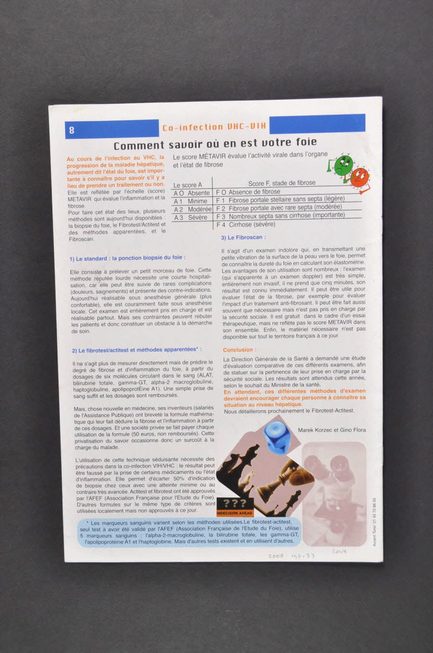 Bulletin associatif "Actif santé le journal", mars 2005, n°2 France 2005/3 2005.197.33 Photo Mucem