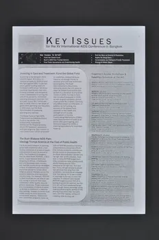 Health Gap tract "Key issues for the XV International AIDS Conference in Bangkok" (Idées clef pour la XVème conférence internationale du sida à Bangkkok) International 2004/7 2004.207.229  Photo Mucem