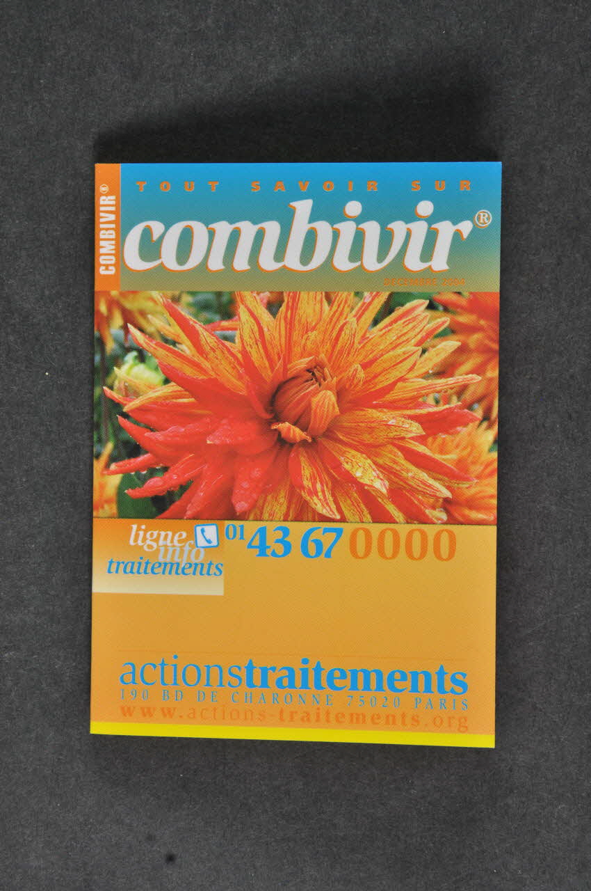 Actions Traitements Dépliant "Tout savoir sur Combivir" France 2004 2005.197.38 Photo Mucem