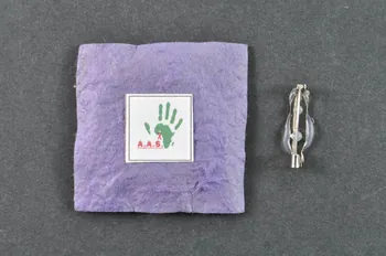 Aas Condom Project badge International 2004 2004.207.32.1-2 Photo Mucem