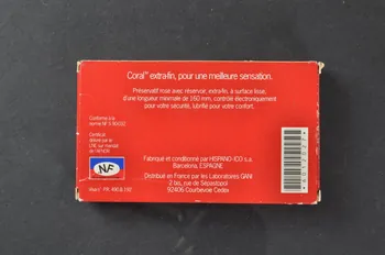 Durex boîte "Durex, la sécurité. Coral." (sans préservatifs) France 1996/7 2003.125.659 Photo Mucem