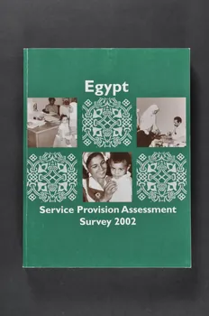 United States Agency For International Development BROCHURE "Egypt. Service Provision Assessment. Survey 2002" Egypte 2002 2004.207.45  Photo Mucem