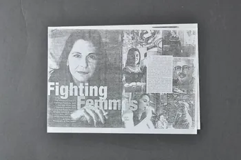 Poz Coupure de presse "Fighting Femmes" (Femmes combattantes) France 2005/6 2005.197.73 Photo Mucem