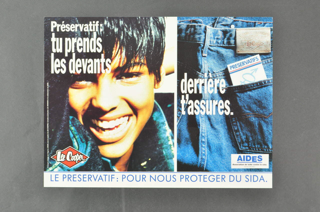affiche "Préservatif : tu prends les devants.. derrière t'assures 2003.125.68 Photo Mucem